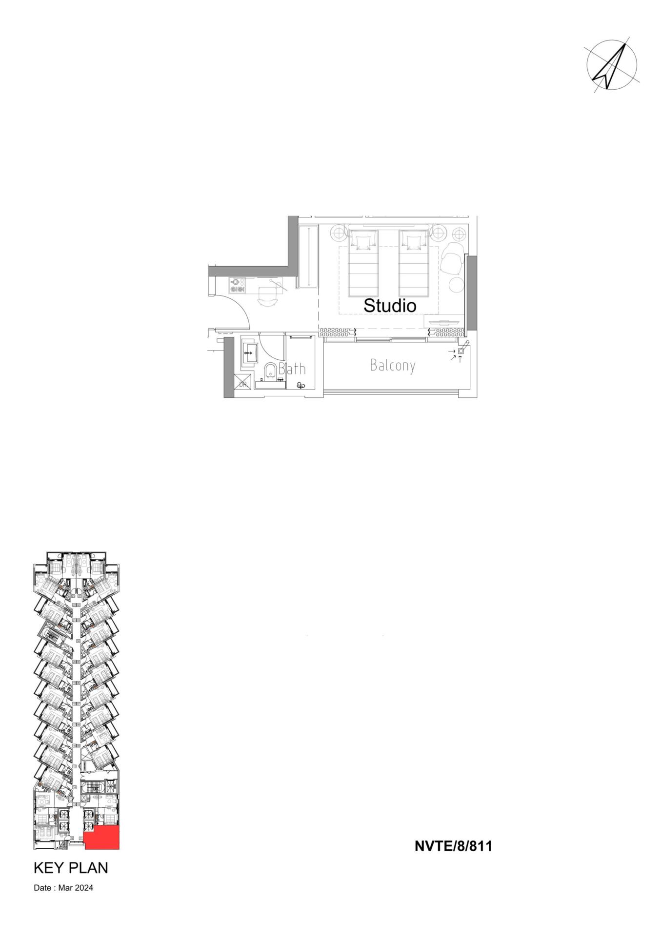 Floor plan — Studio