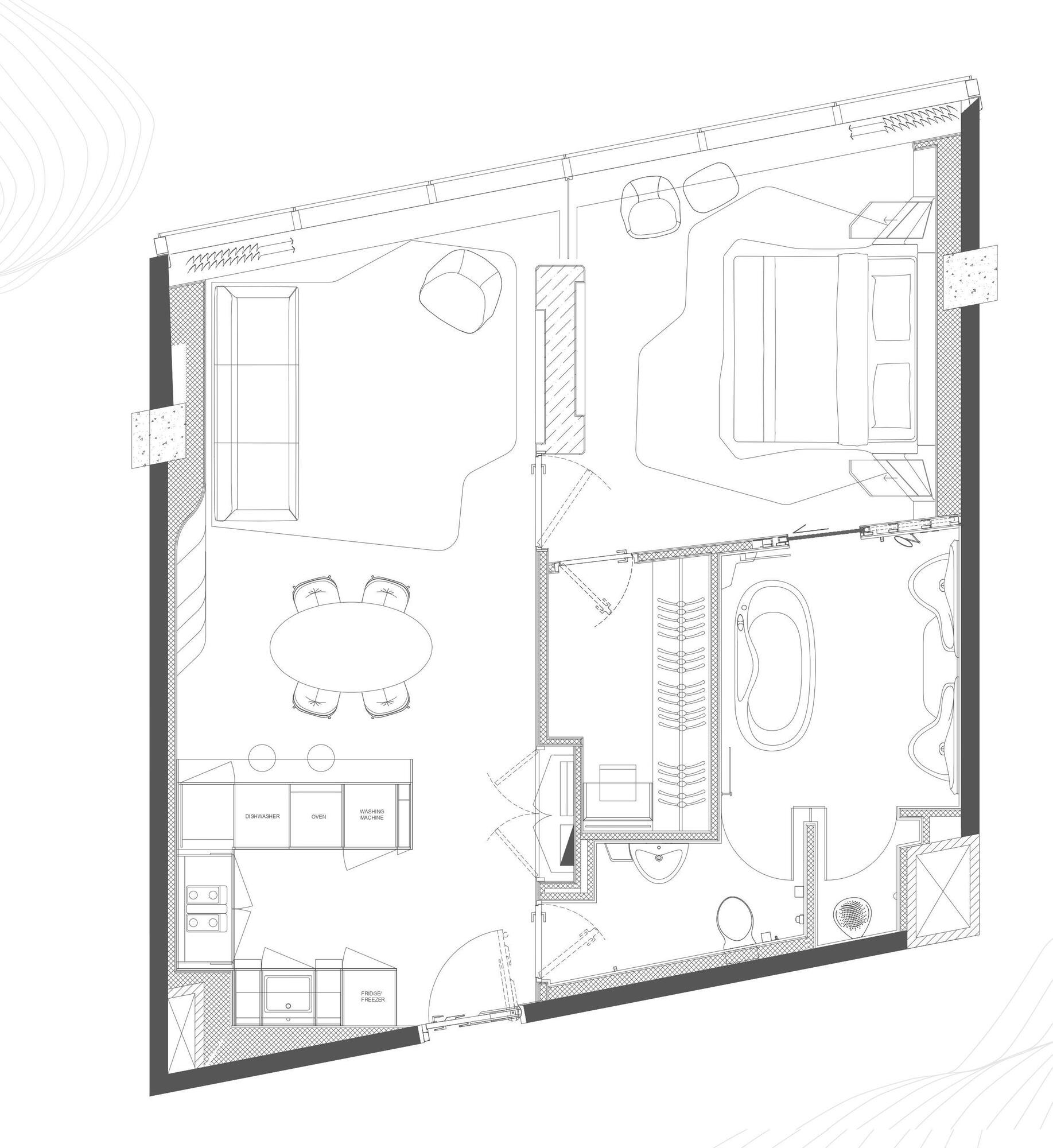 Floor plan — 1 BR