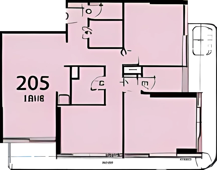 Floor plan — 3 BR