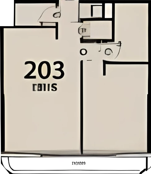 Floor plan — 1 BR