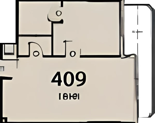 Floor plan — 1 BR