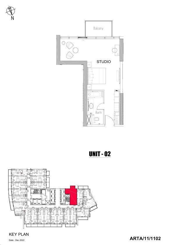 Floor plan — Studio