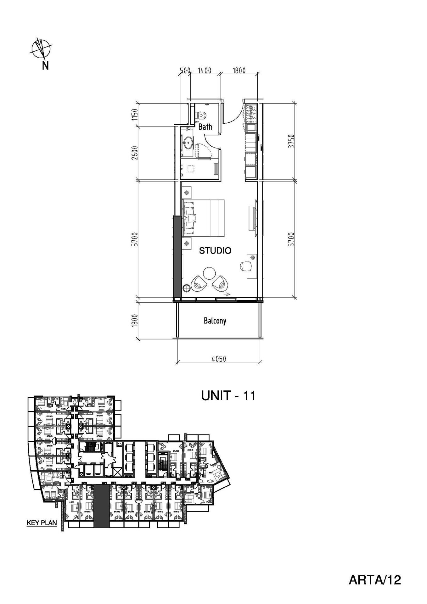 Floor plan — Studio