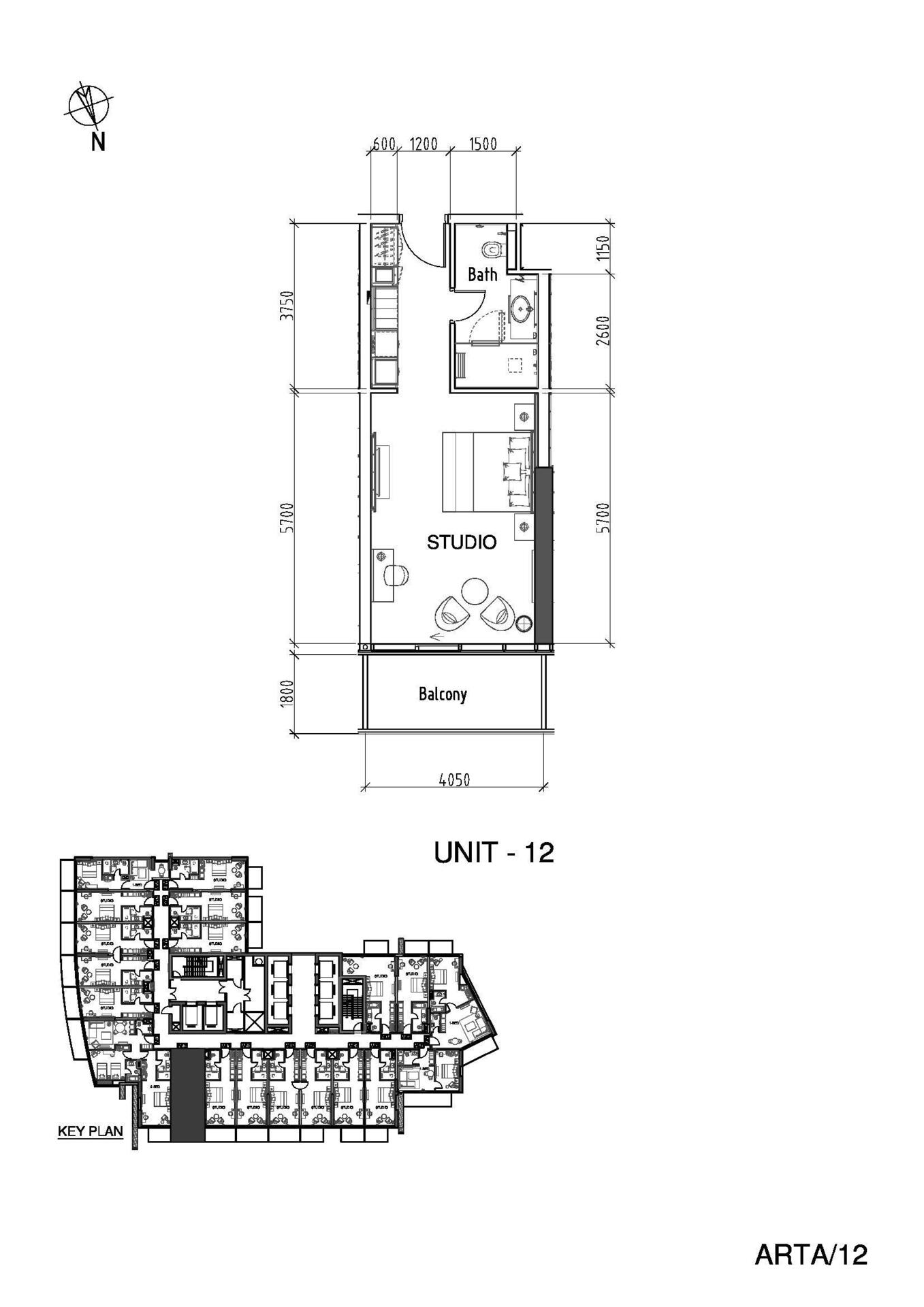 Floor plan — Studio