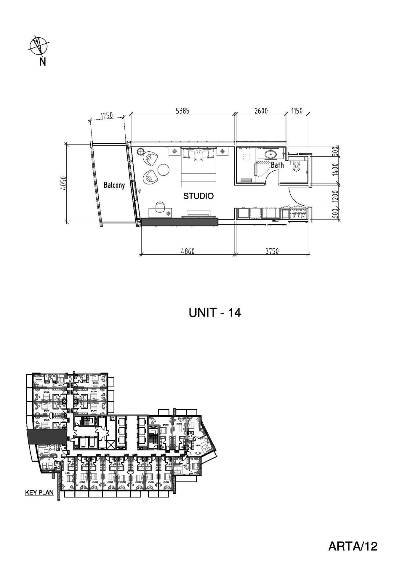 Floor plan — Studio
