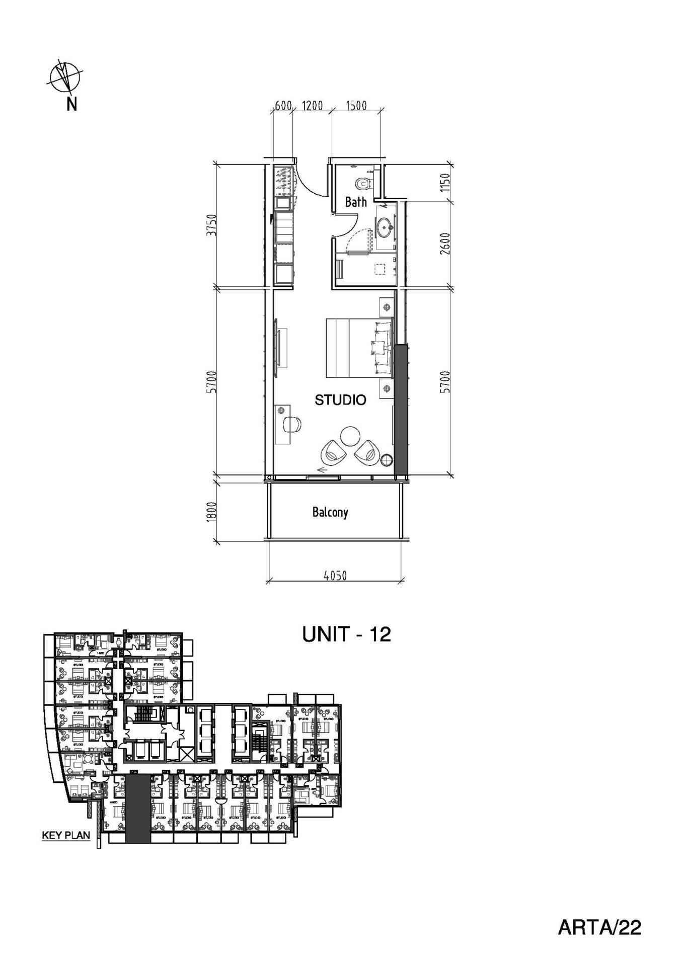 Floor plan — Studio