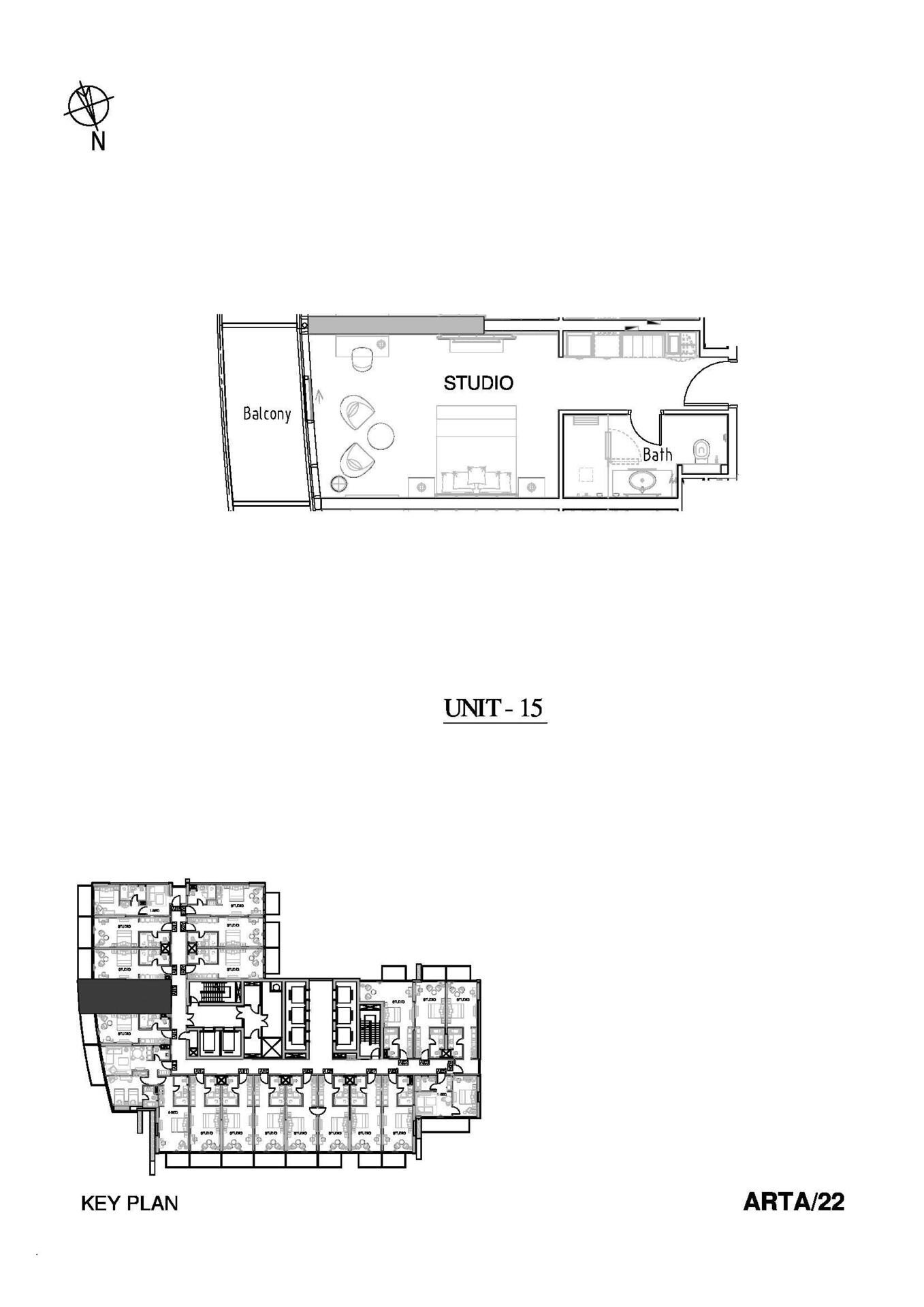 Floor plan — Studio