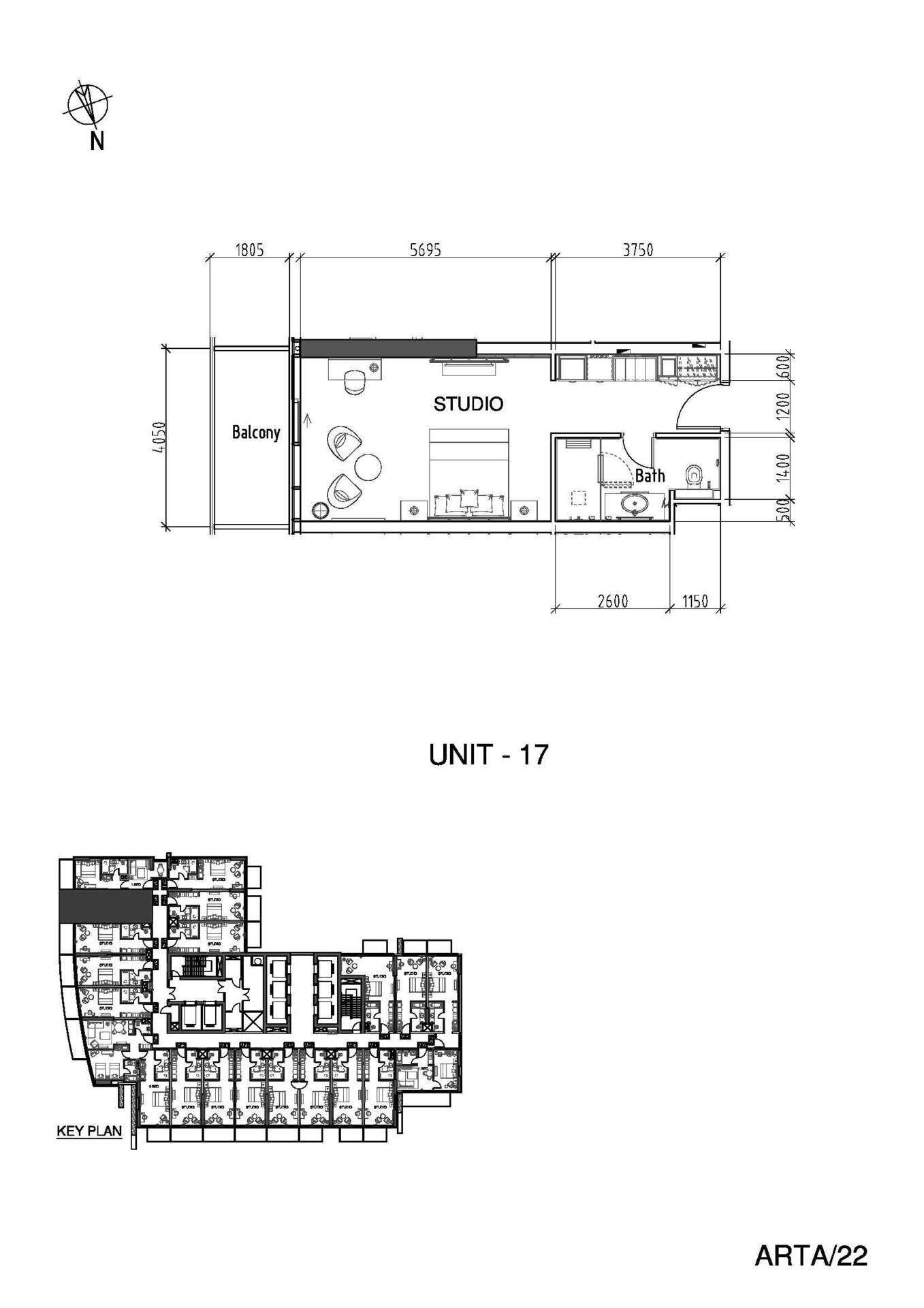 Floor plan — Studio