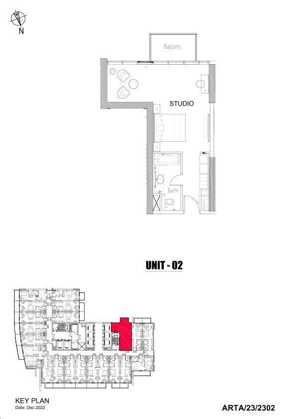 Floor plan — Studio