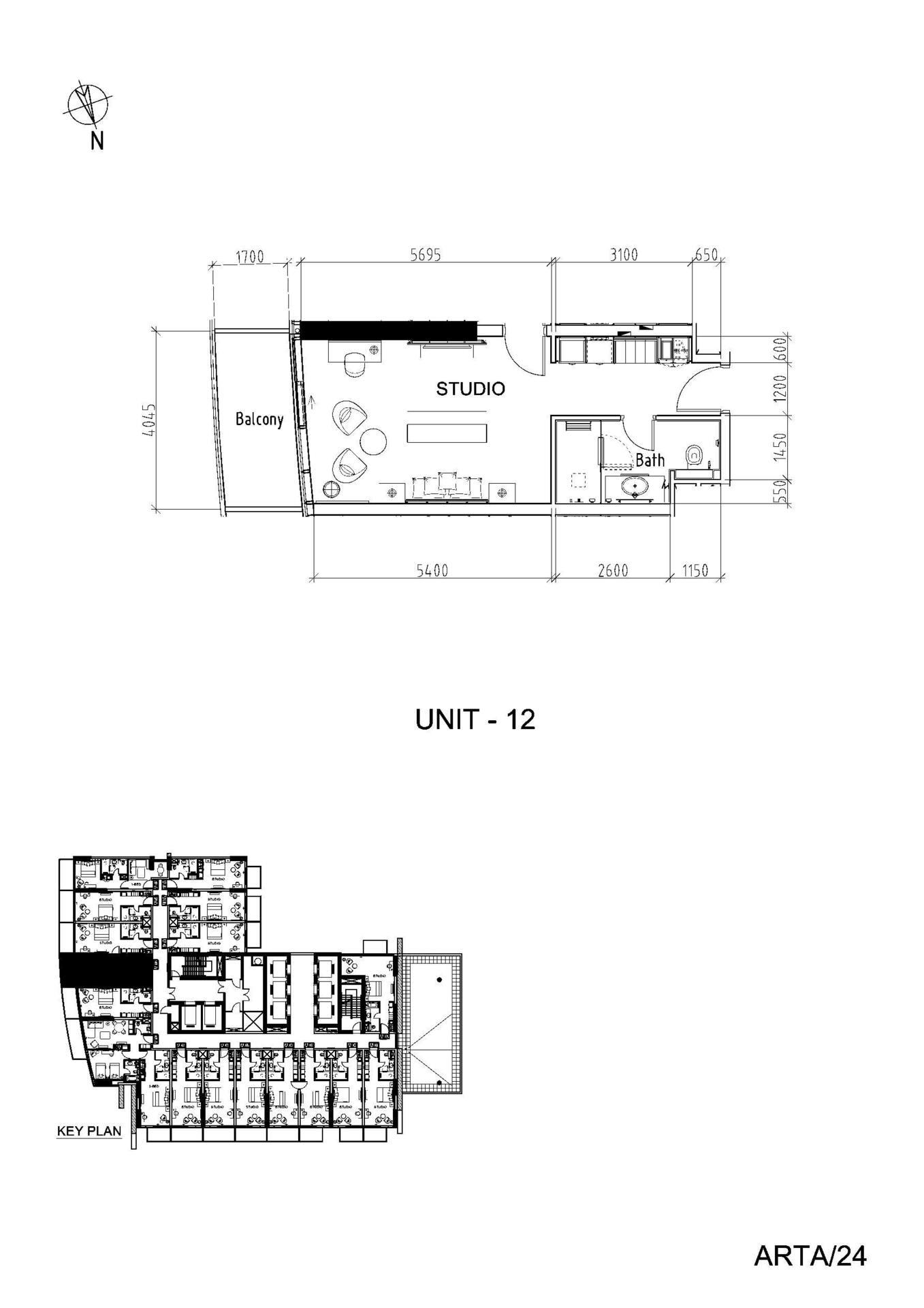 Floor plan — Studio