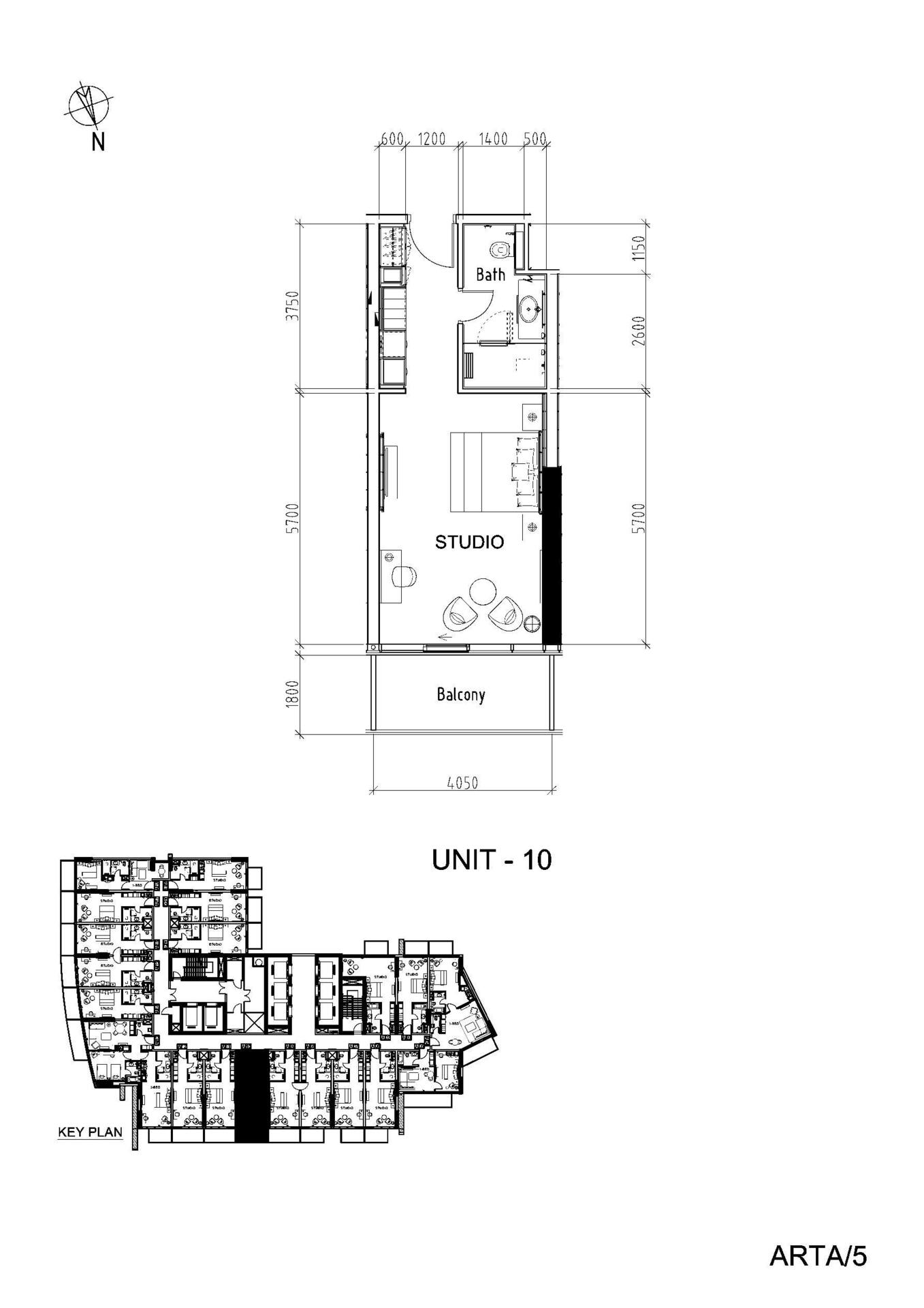Floor plan — Studio