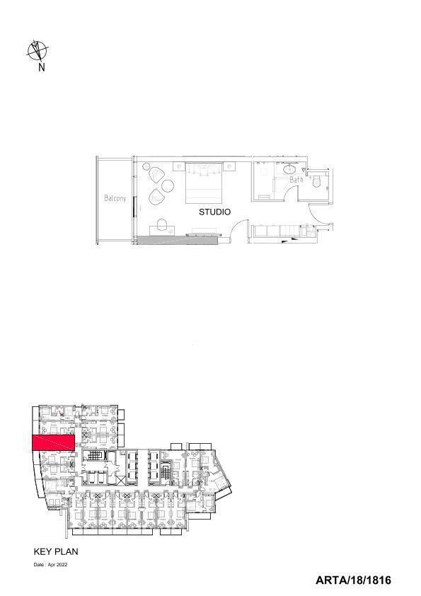 Floor plan — Studio