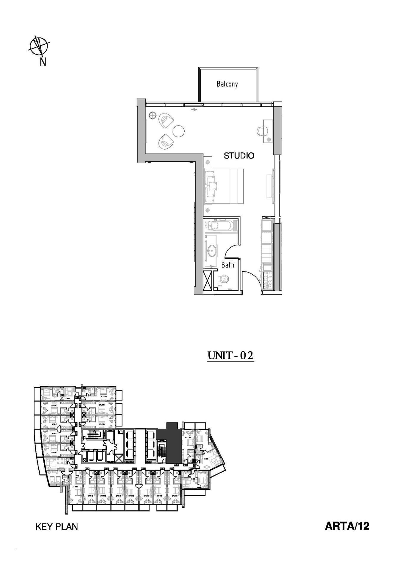Floor plan — Studio
