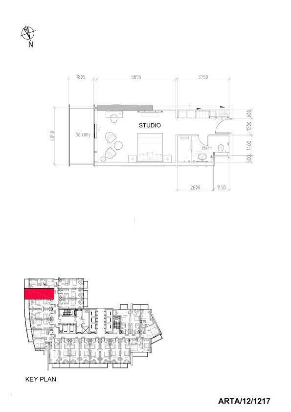 Floor plan — Studio