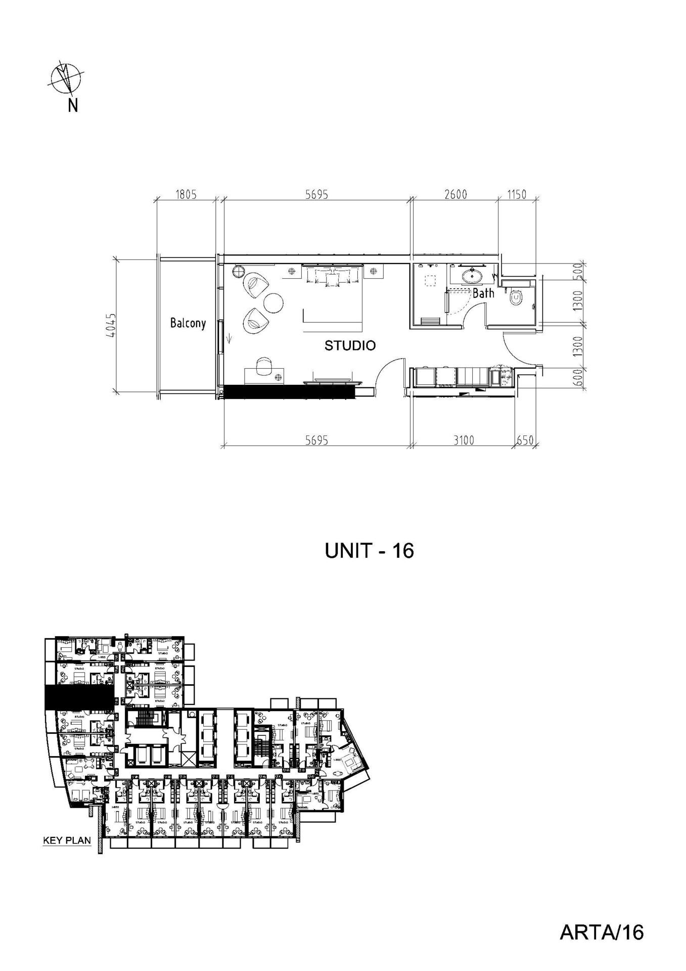 Floor plan — Studio
