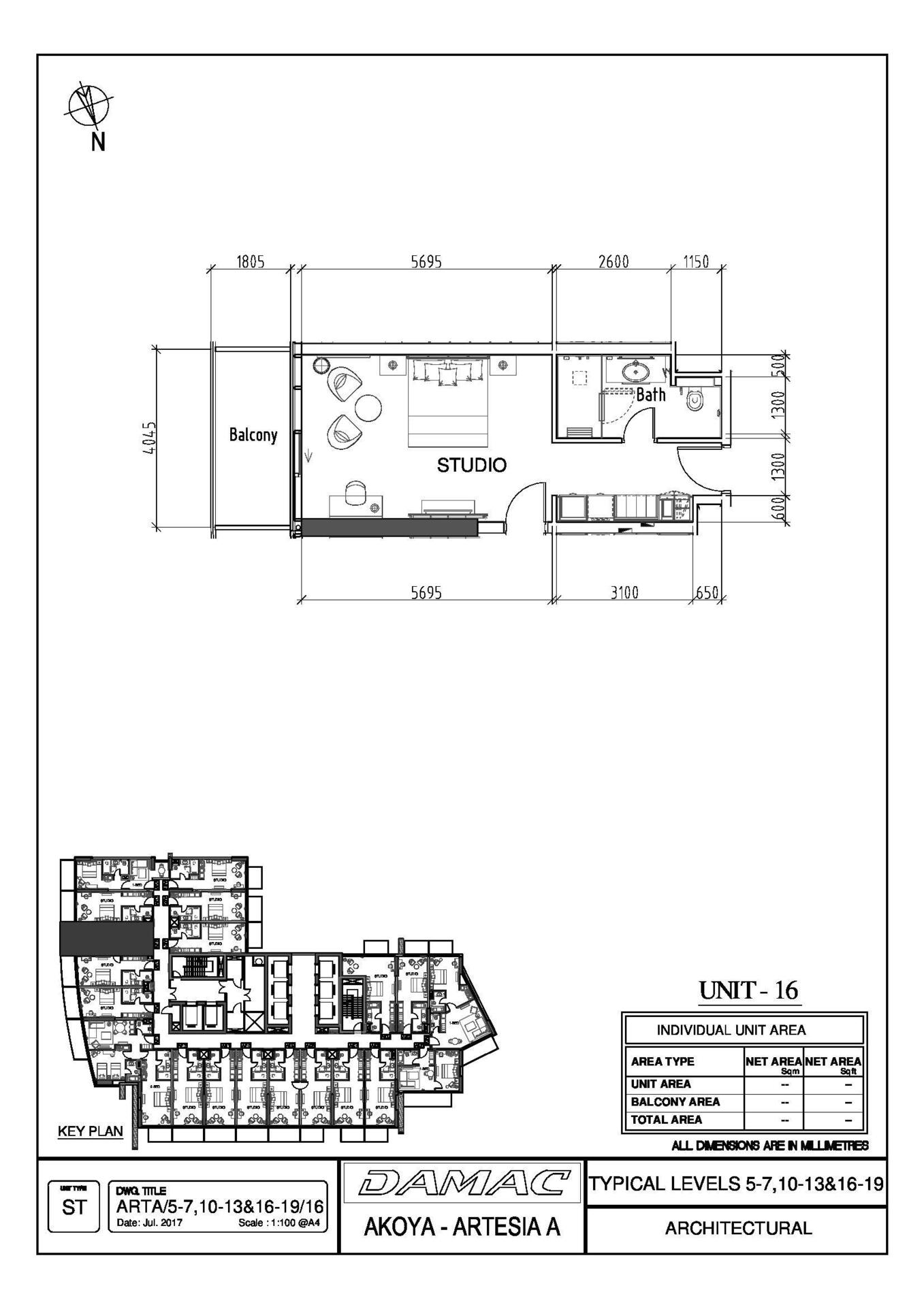 Floor plan — Studio
