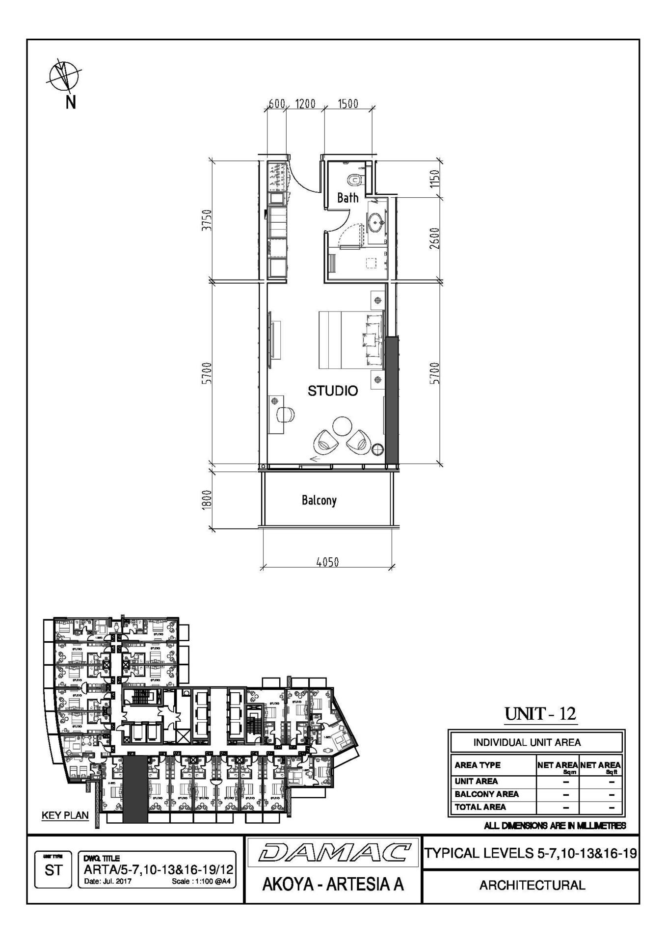Floor plan — Studio