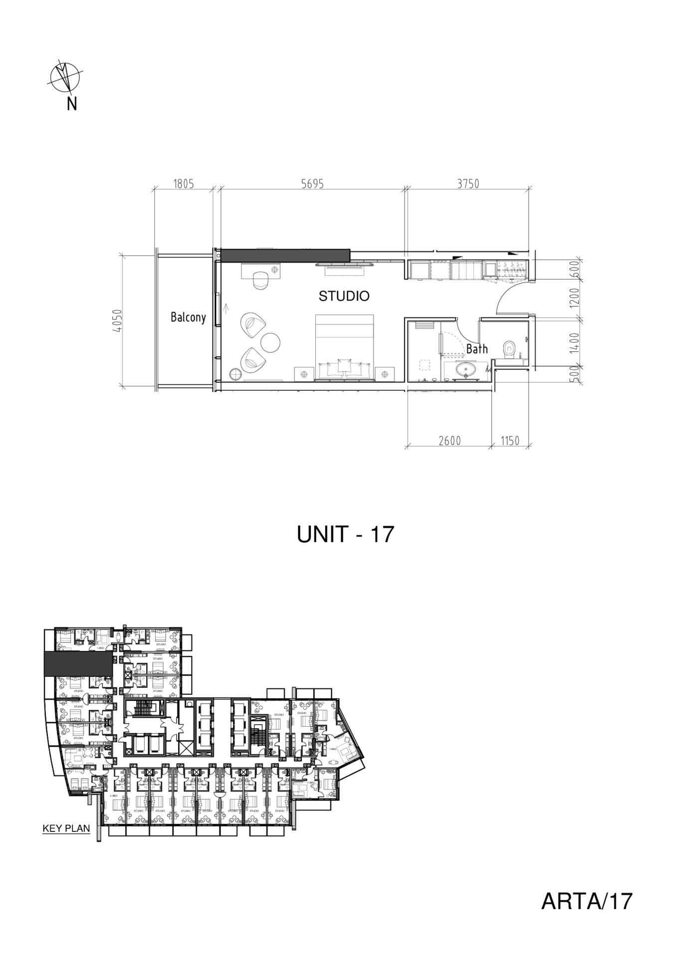 Floor plan — Studio