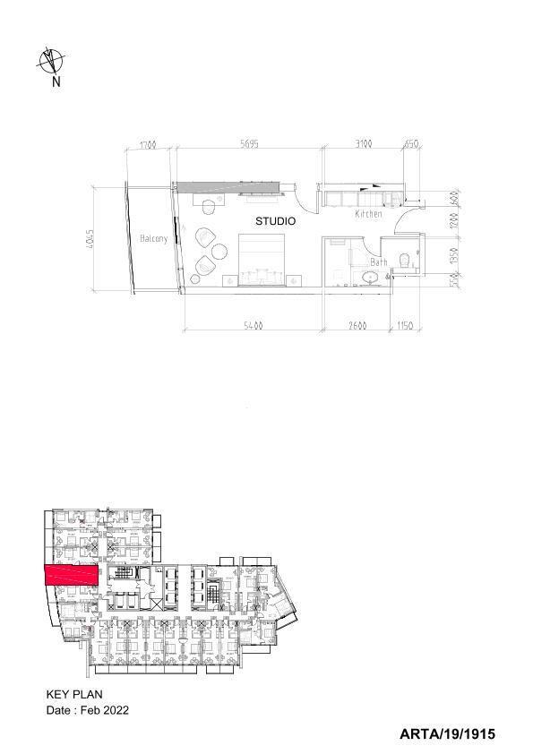 Floor plan — Studio