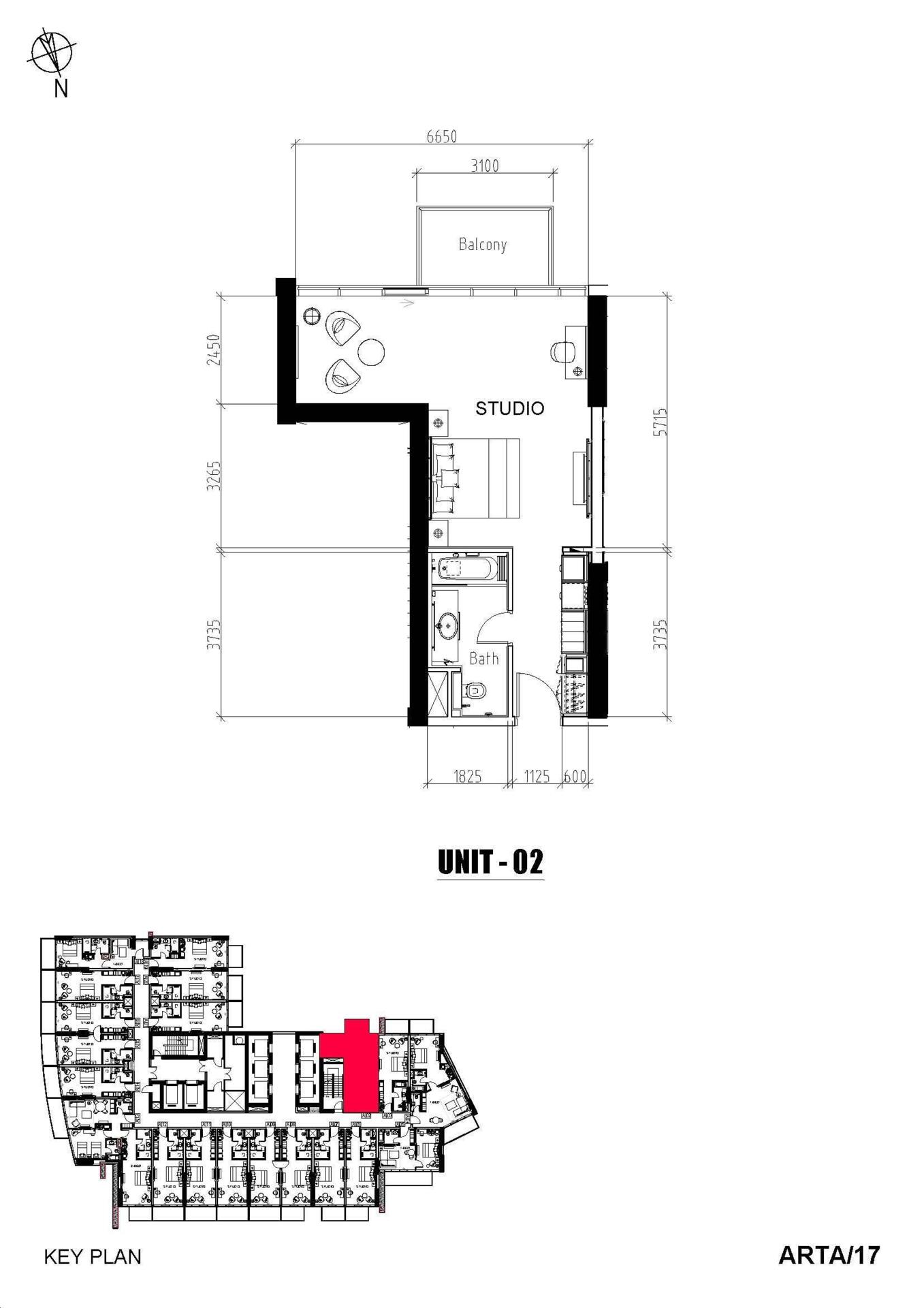 Floor plan — Studio
