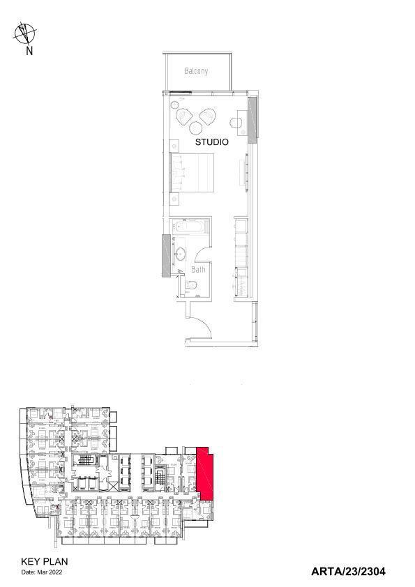 Floor plan — Studio