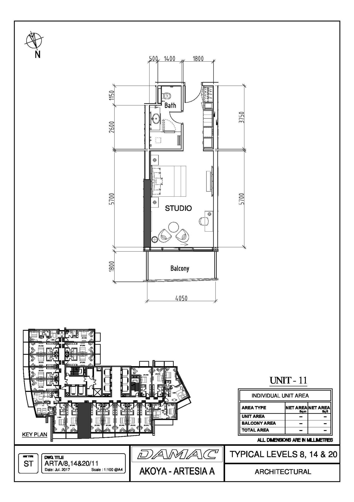 Floor plan — Studio