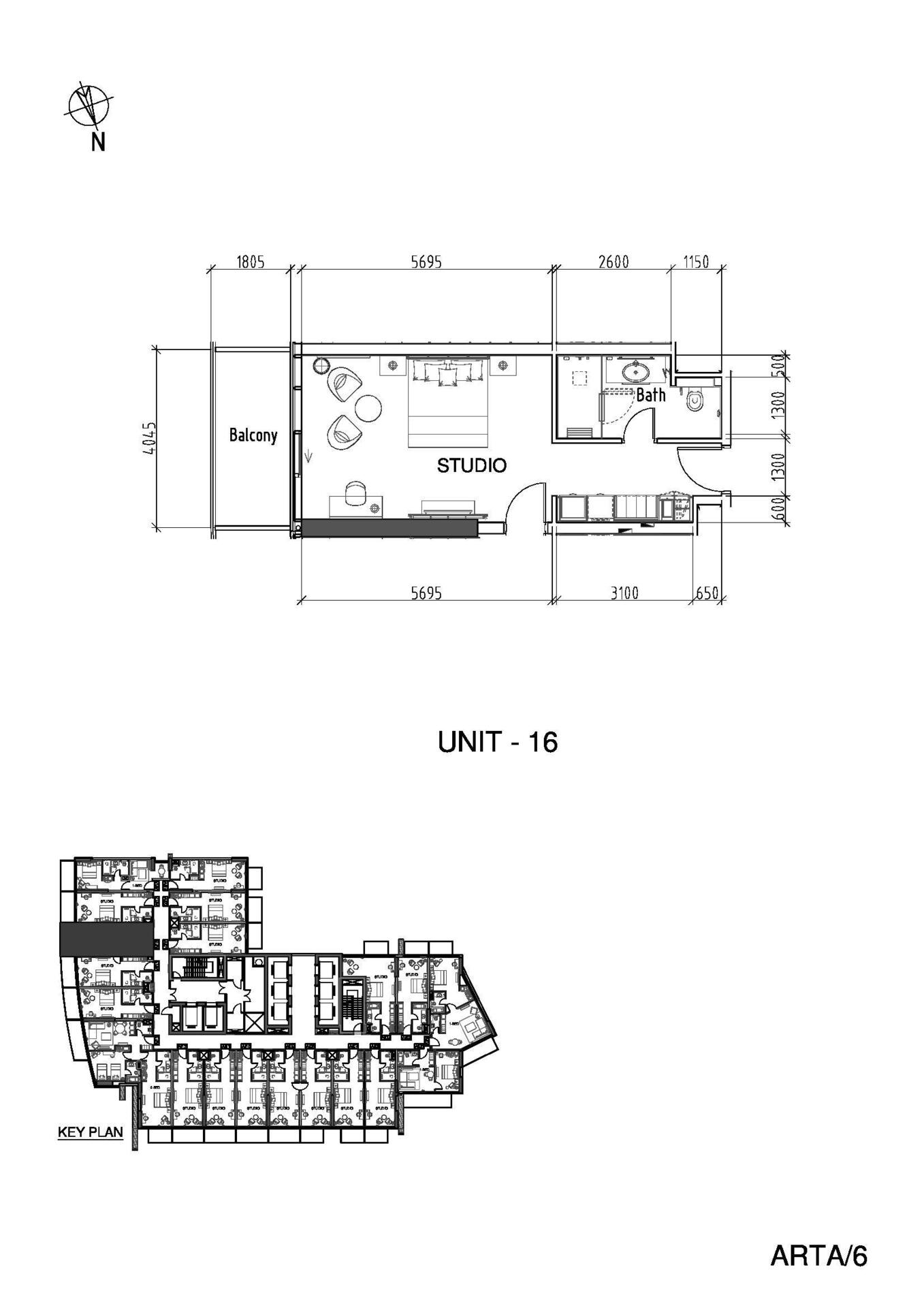 Floor plan — Studio