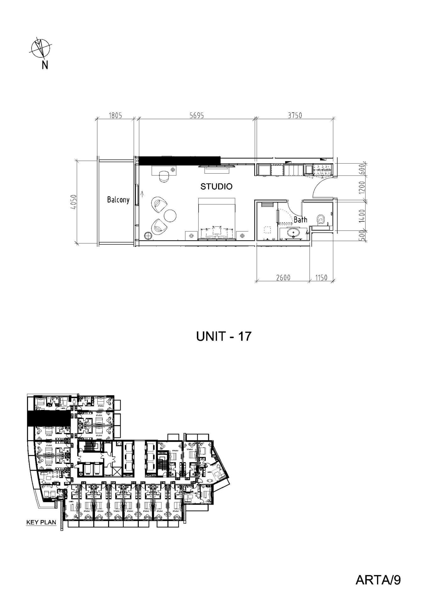 Floor plan — Studio