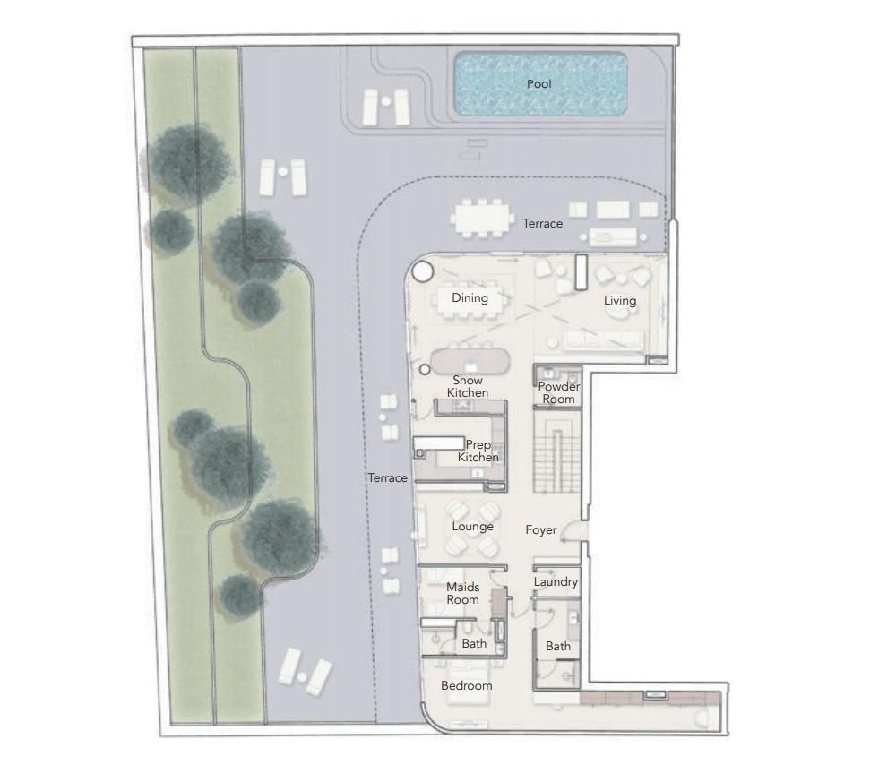 Floor plan — 4 BR