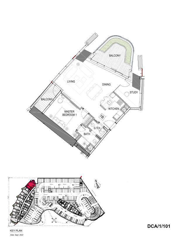 Floor plan — 1 BR
