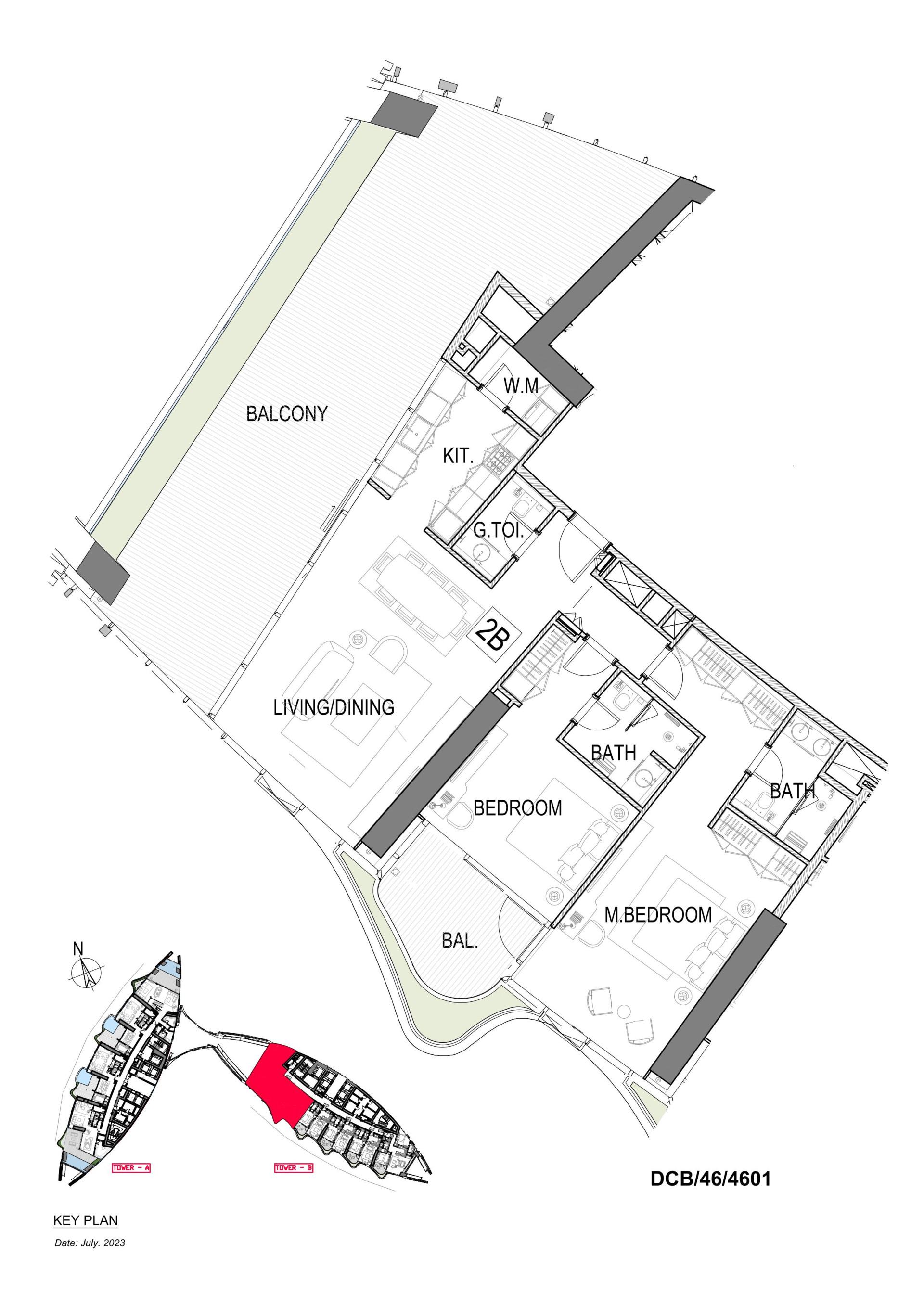 Floor plan — 2 BR