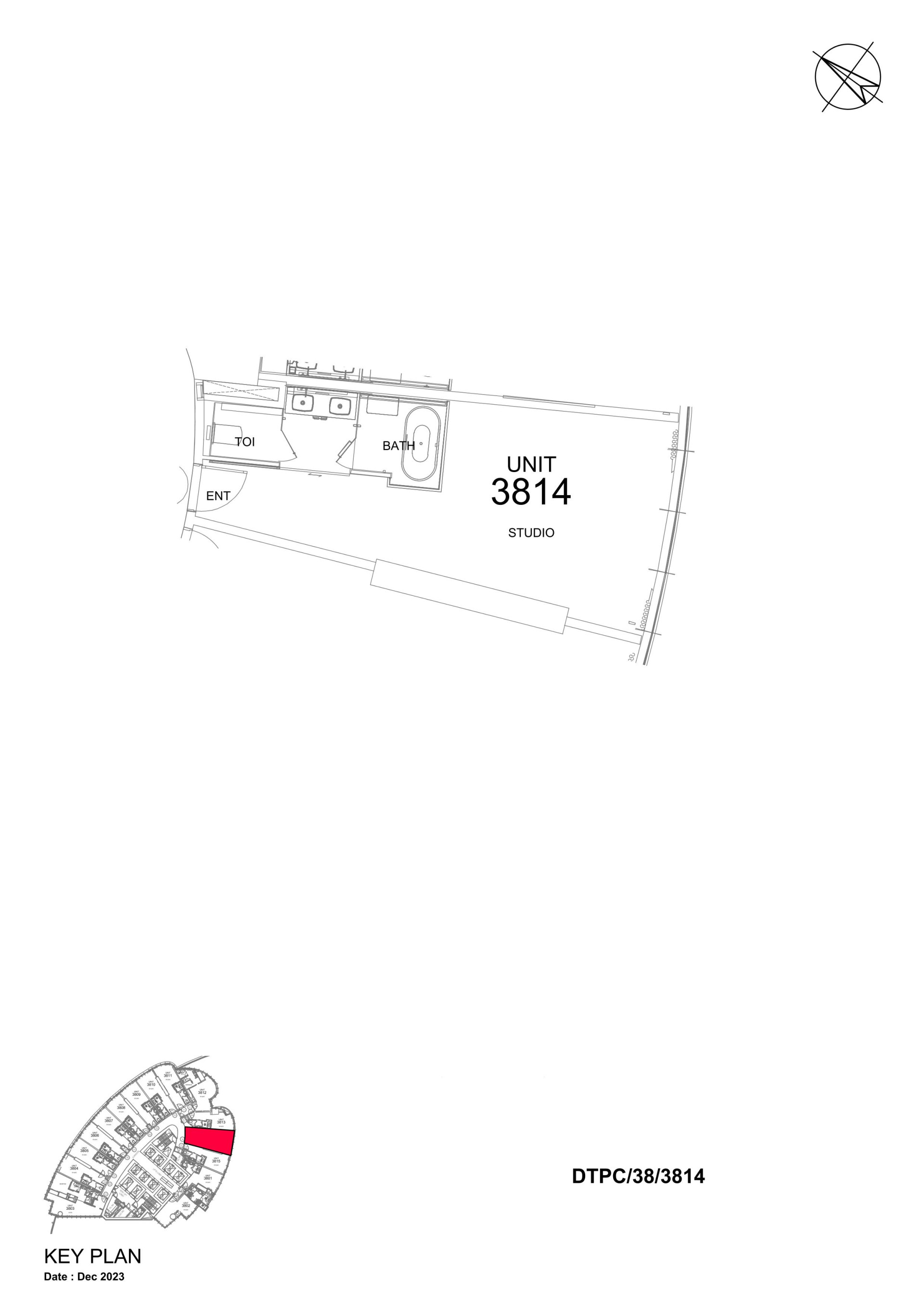 Floor plan — Studio