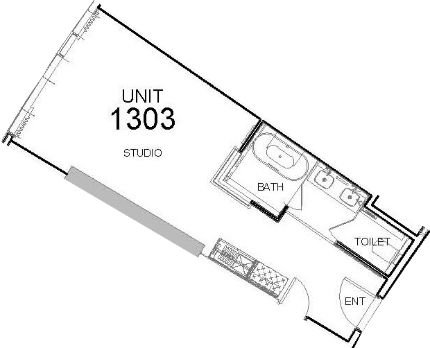 Floor plan — Studio
