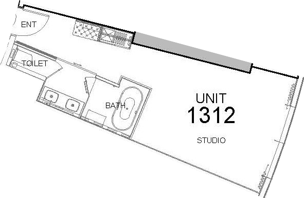 Floor plan — Studio