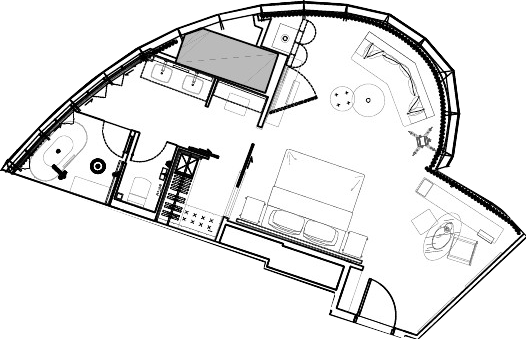 Floor plan — Studio