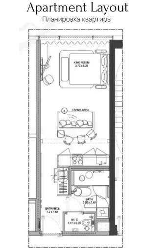 Floor plan — Studio