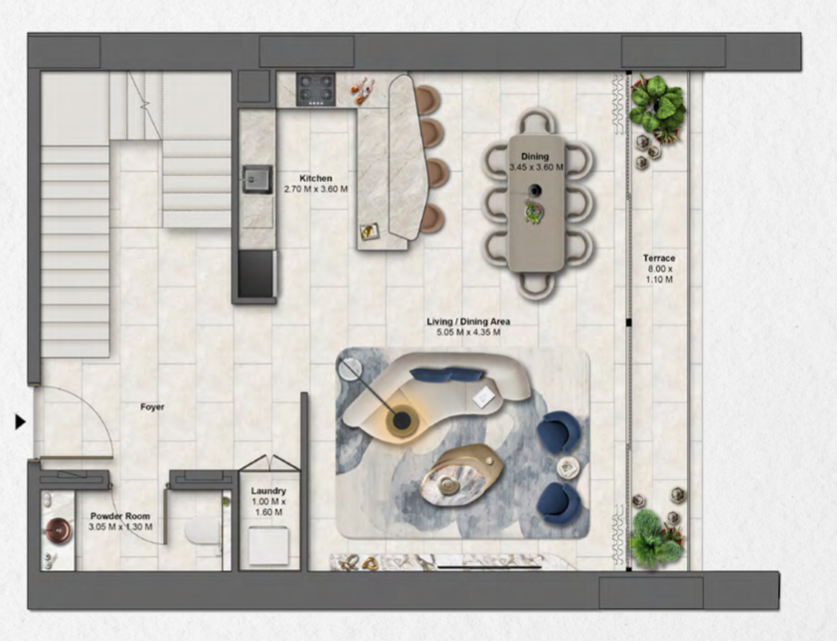 Floor plan — 2 BR