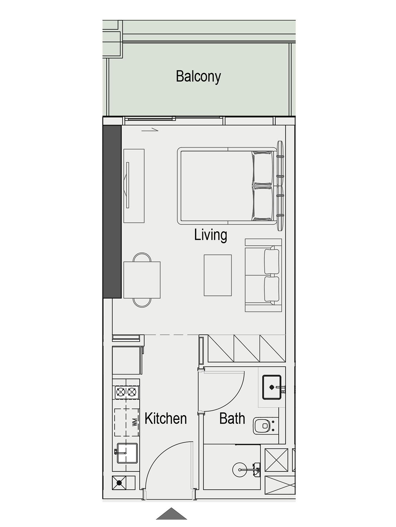 Floor plan — Studio