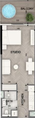 Floor plan — Studio