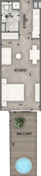 Floor plan — Studio