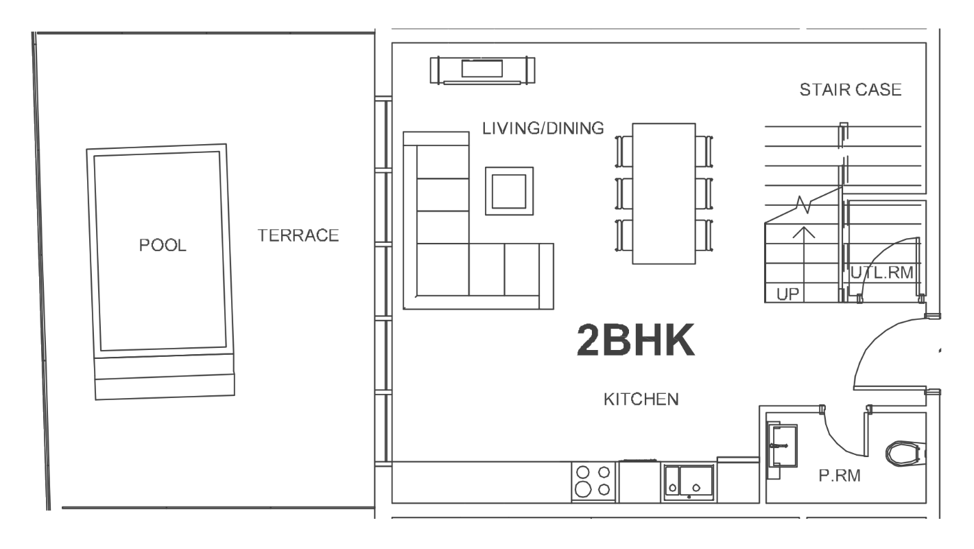 Floor plan — 2 BR