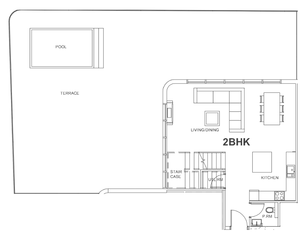 Floor plan — 2 BR