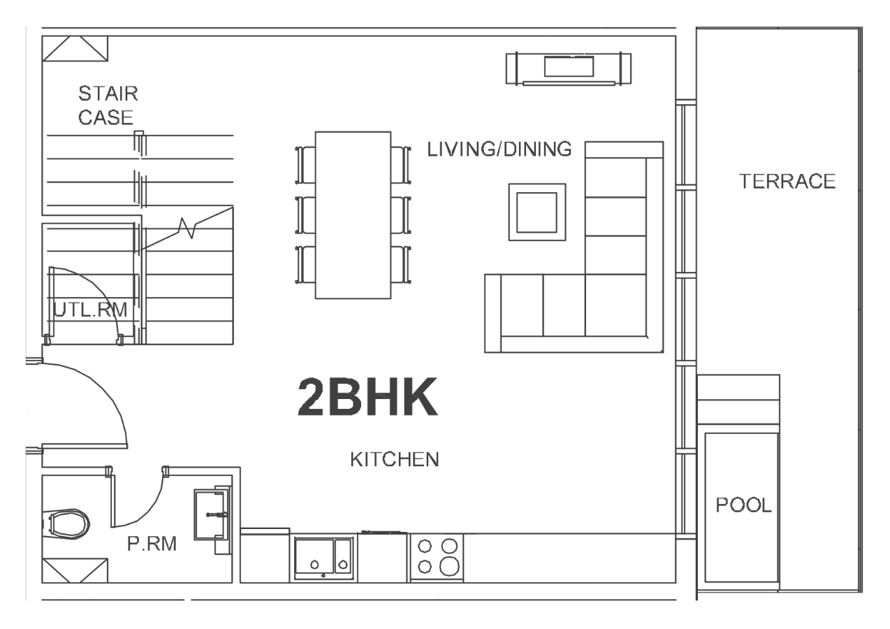 Floor plan — 2 BR