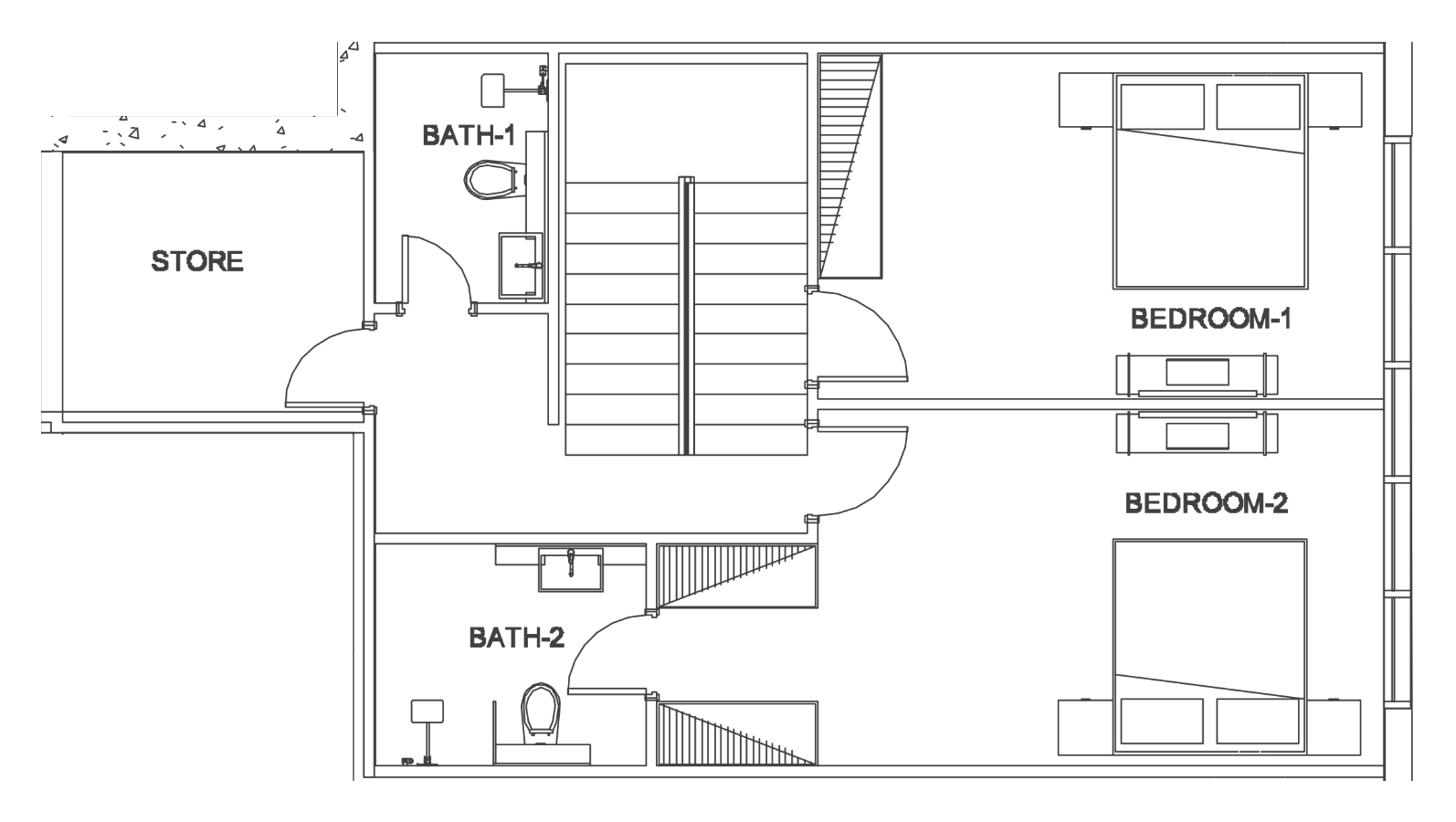 Floor plan — 2 BR