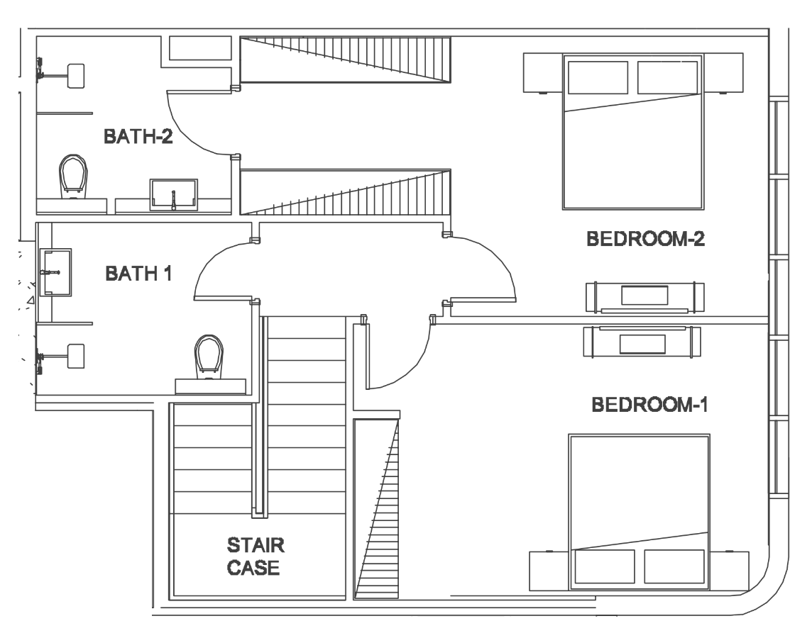 Floor plan — 2 BR