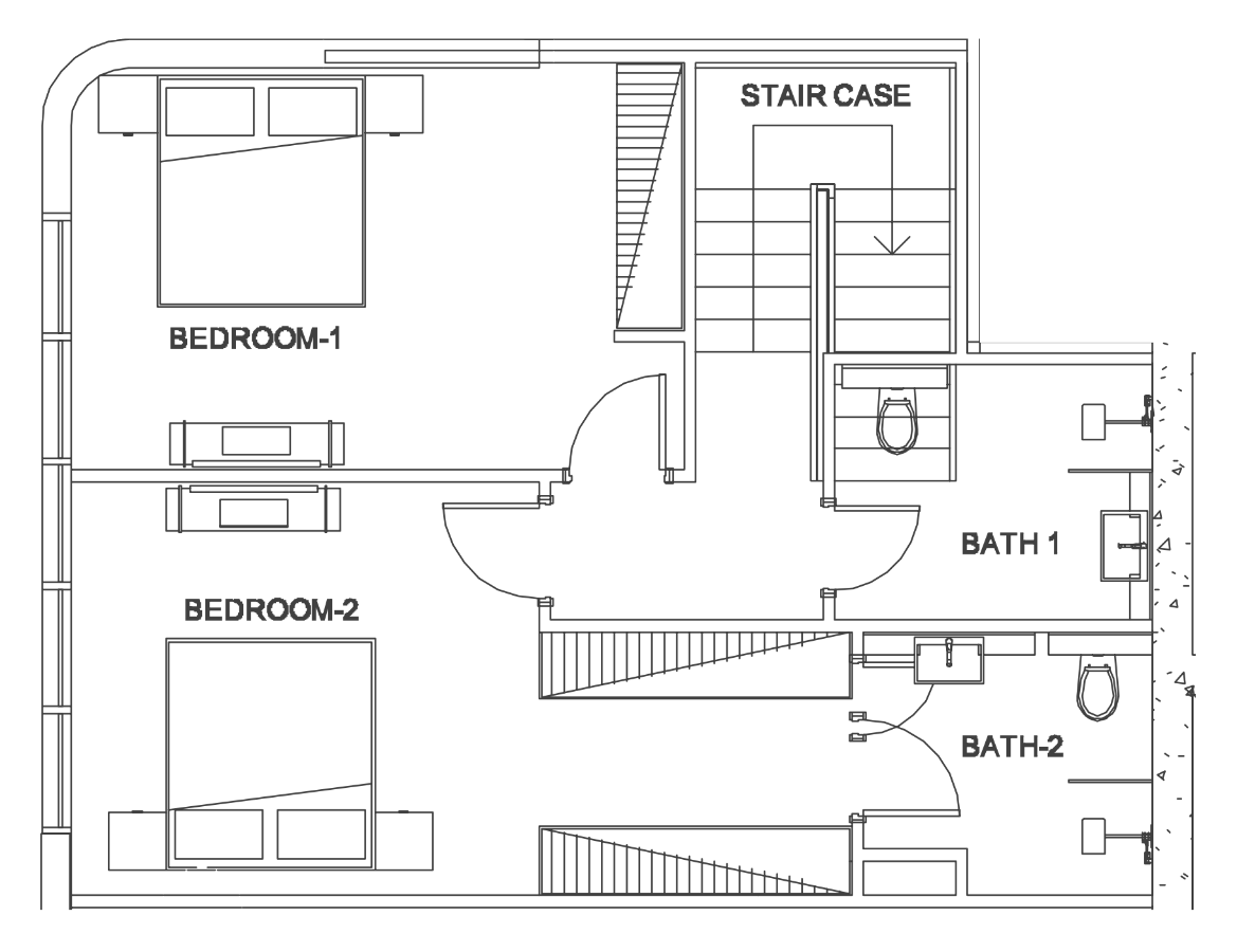 Floor plan — 2 BR