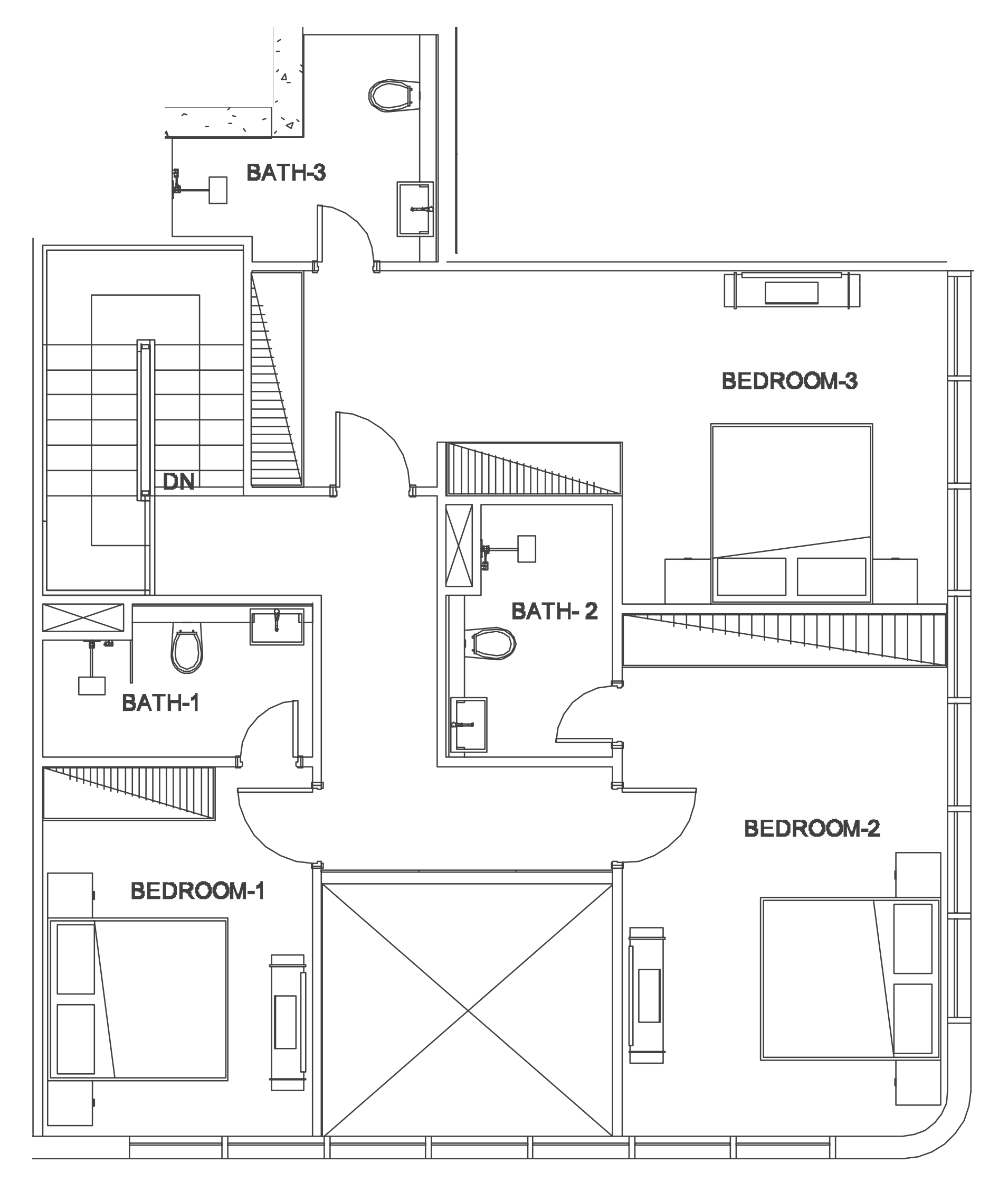 Floor plan — 4 BR