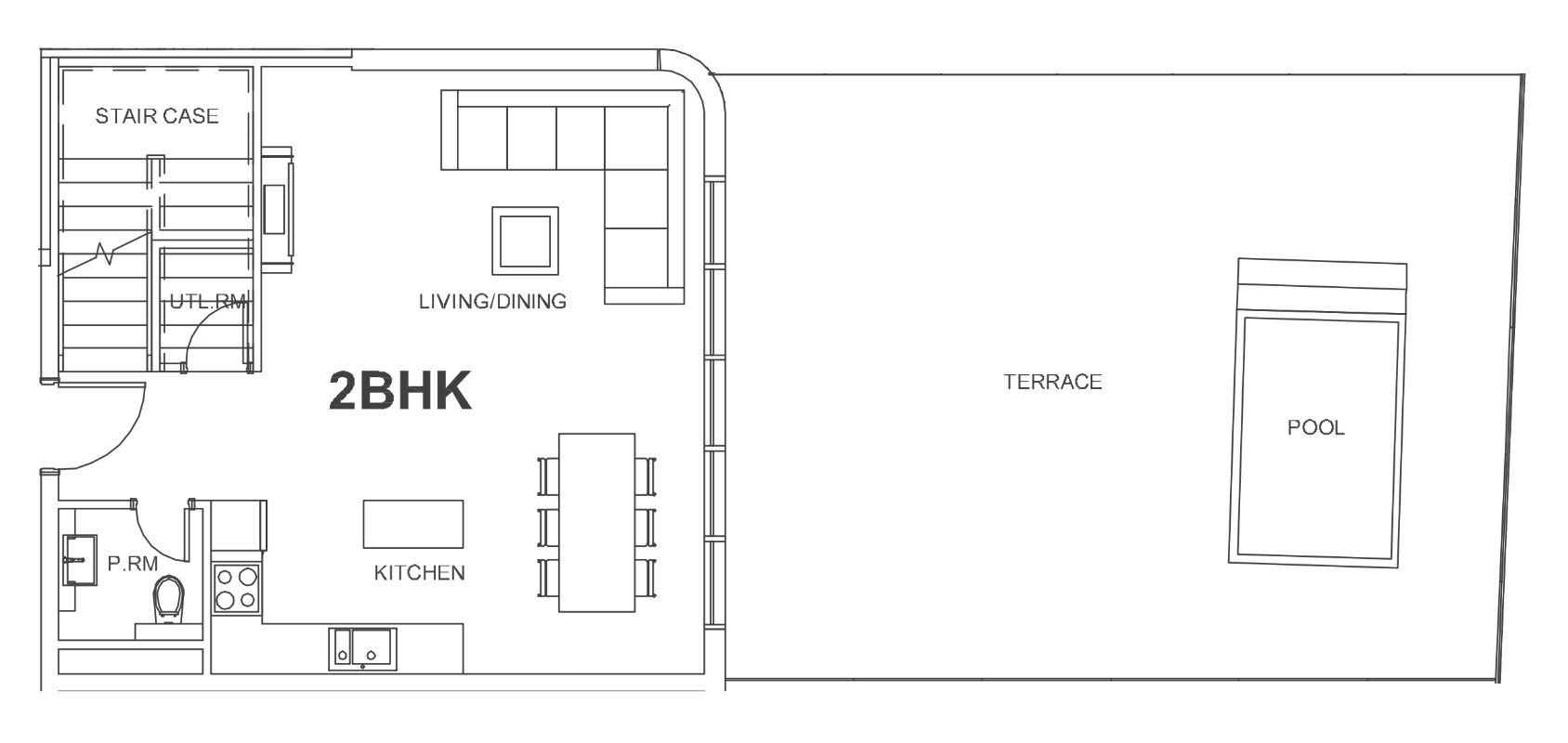 Floor plan — 2 BR