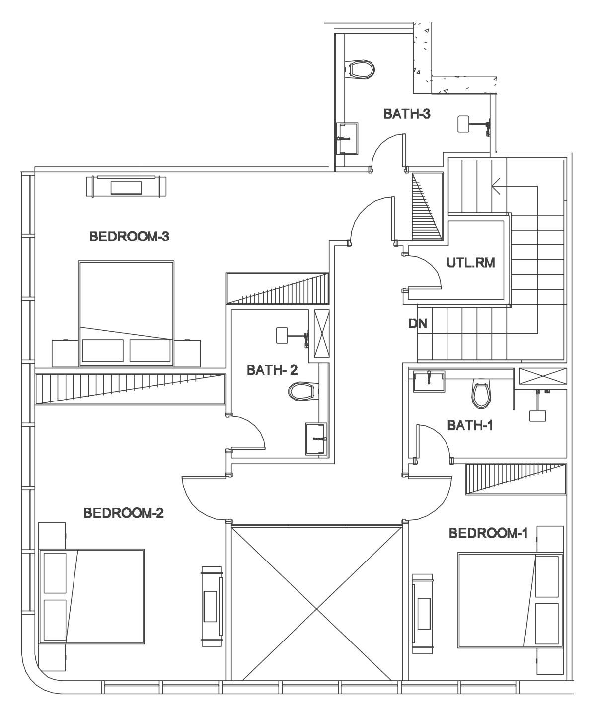 Floor plan — 4 BR