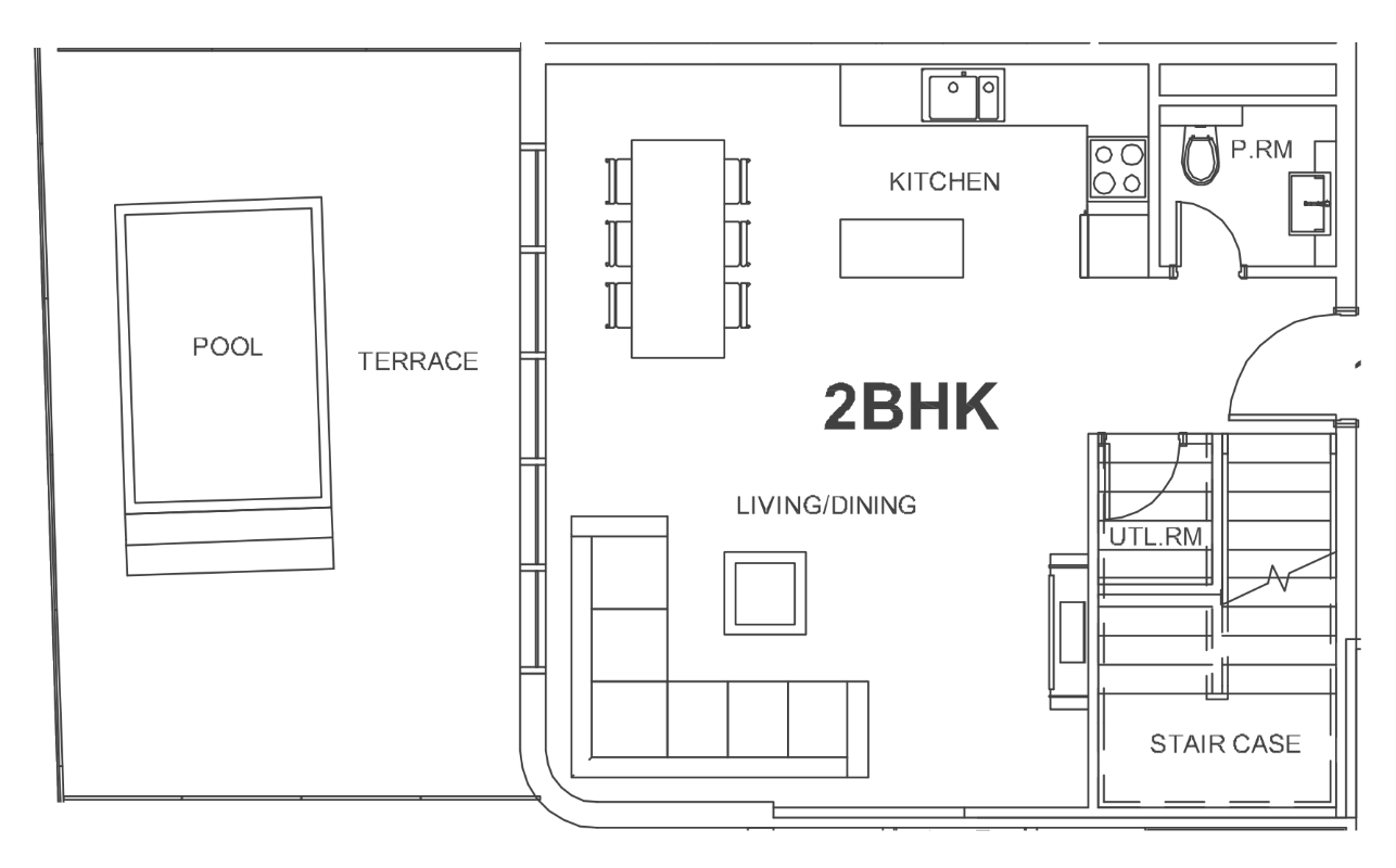Floor plan — 2 BR